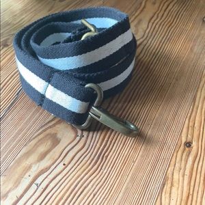 J.Crew black and white adjustable belt.SM